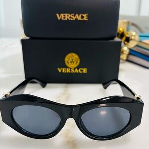Versace Glossy Black Sunglasses